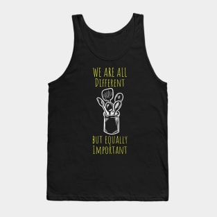 We are all different but equally important Tank Top